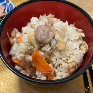 簡単！我が家の鶏肉の混ぜご飯(o^^o)